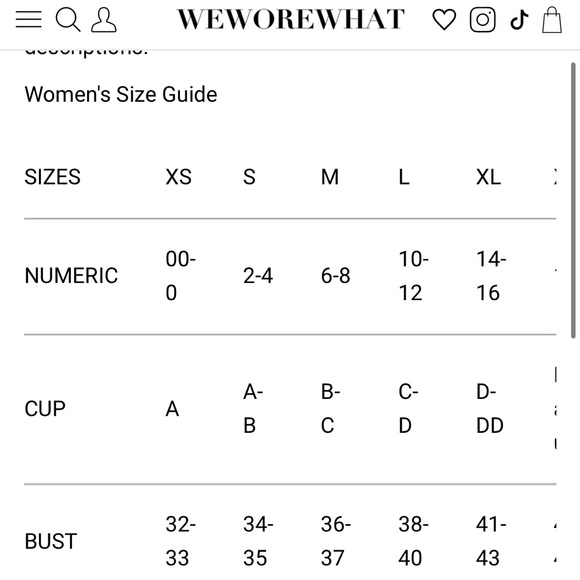 NWT WeWoreWhat Claudia Bikini Top - Picture 3 of 3